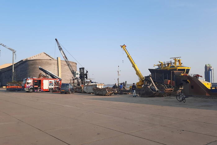 Wateroverlast op schip