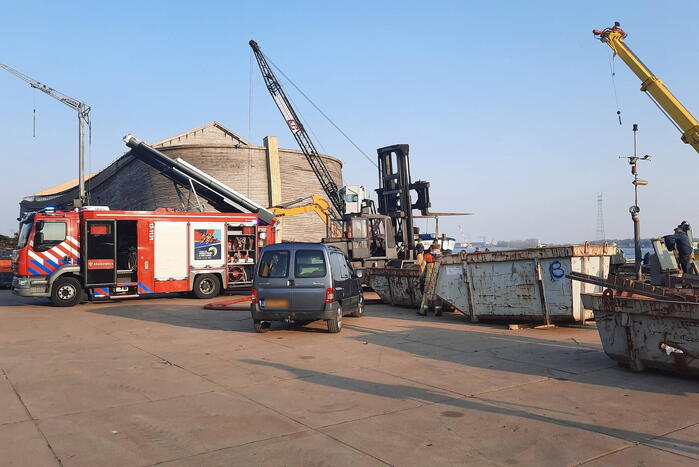 Wateroverlast op schip