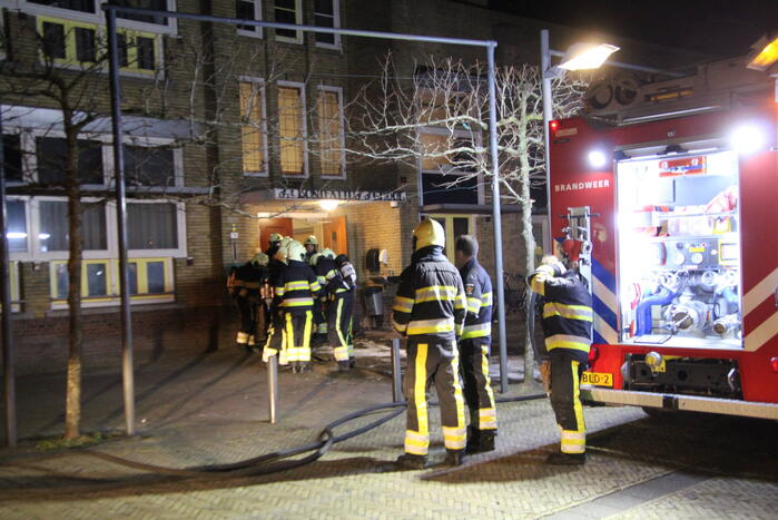 Daklozenopvang ontruimd vanwege brand