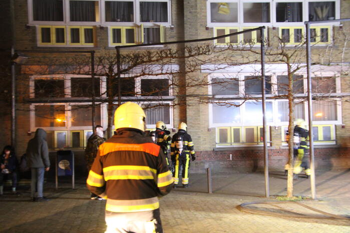 Daklozenopvang ontruimd vanwege brand