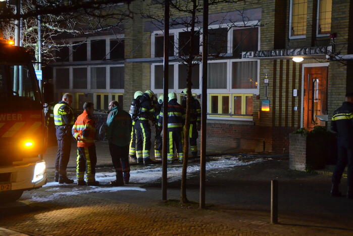 Daklozenopvang ontruimd vanwege brand