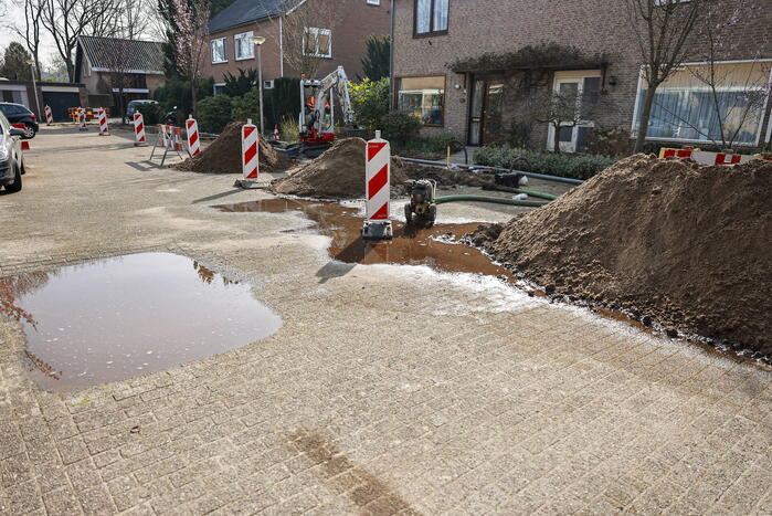 Waterlekkage tijden werkzaamheden in Dorrestein