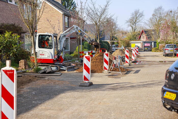 Waterlekkage tijden werkzaamheden in Dorrestein