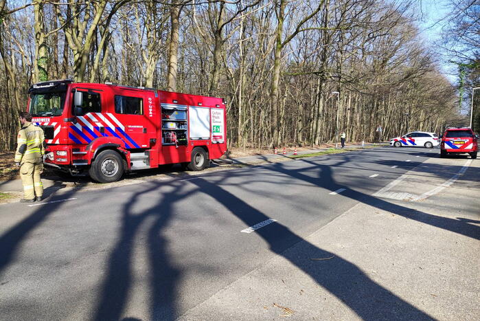 Brand in droog bosgebied