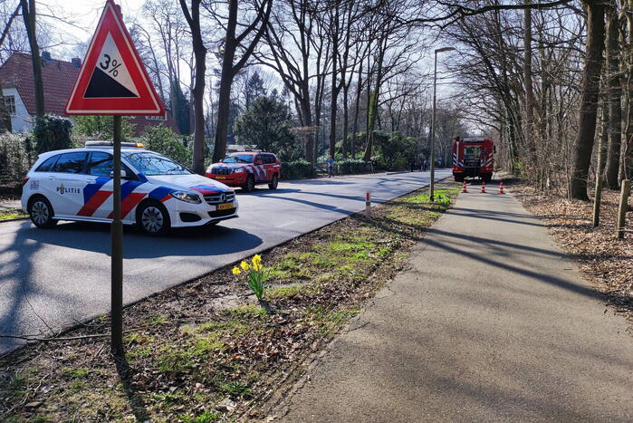 Brand in droog bosgebied