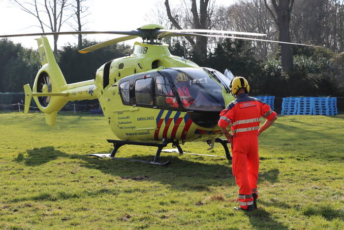 Persoon ernstig gewond na ongeluk