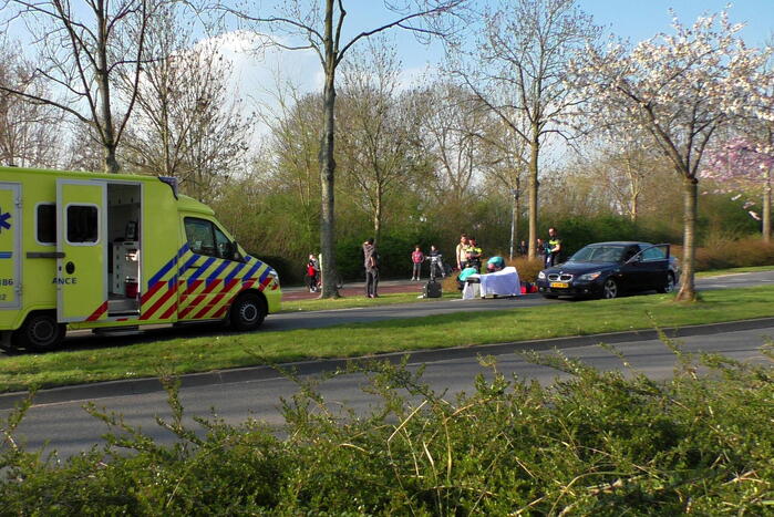 Fietser gewond bij aanrijding met auto