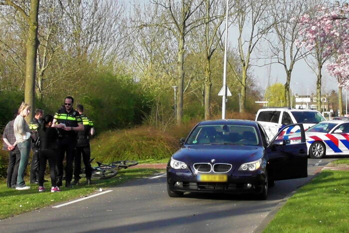 Fietser gewond bij aanrijding met auto