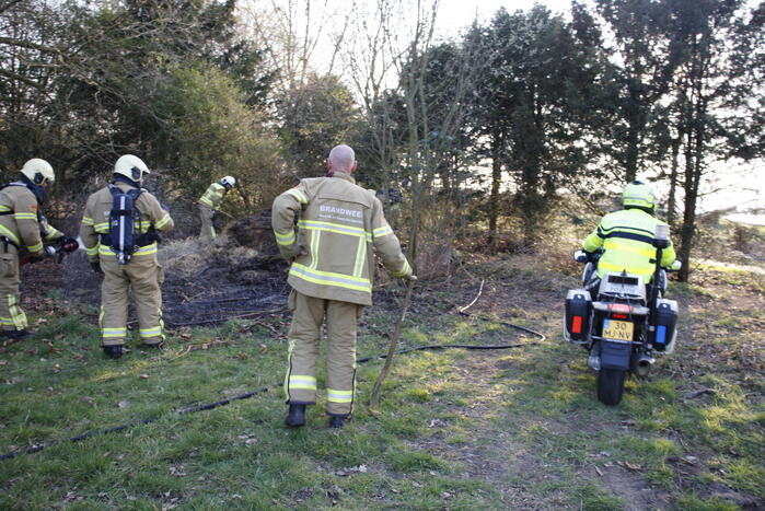 Flinke rookontwikkeling vanwege brand in grashoop