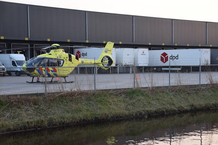 Traumahelikopter landt voor incident op DPD terrein