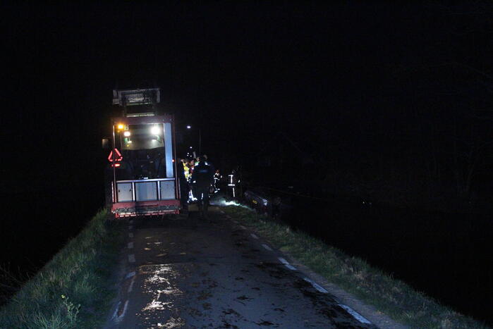 Meerdere gewonden nadat auto te water raakt