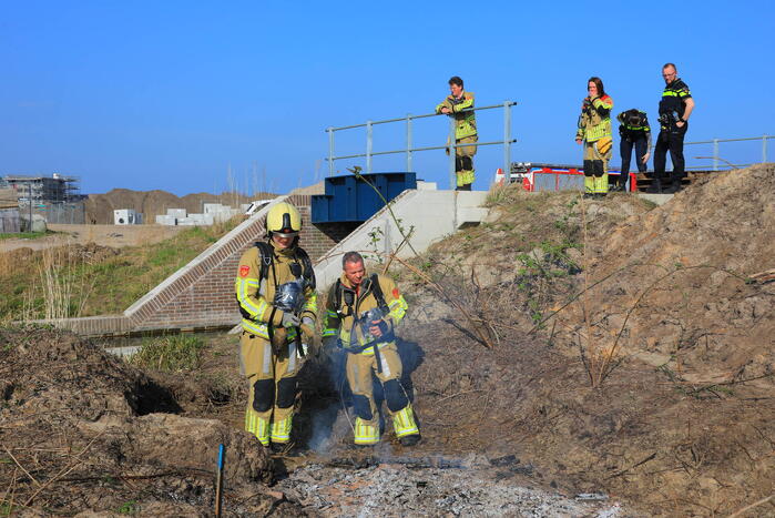 Opnieuw brandgesticht op bouwterrein de Laakse Velden