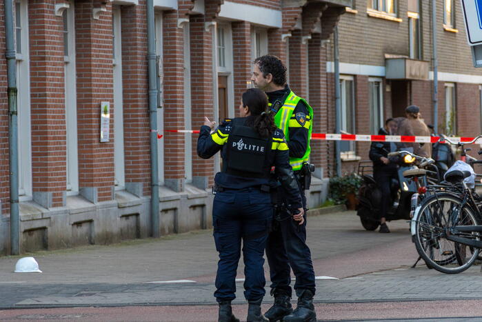 Straat afgezet na schietpartij