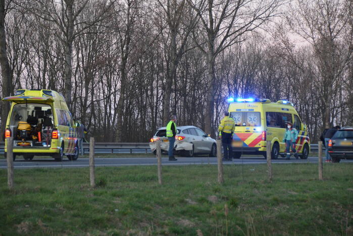 Negen gewonden bij forse kop-staartbotsing