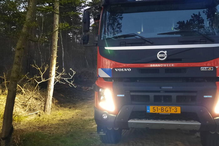 Brand in bosgebied