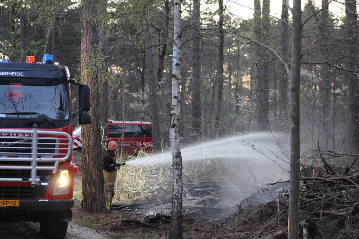 Brand in bosgebied