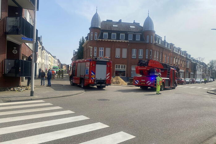 Gaslekkage ontstaan tijdens werkzaamheden
