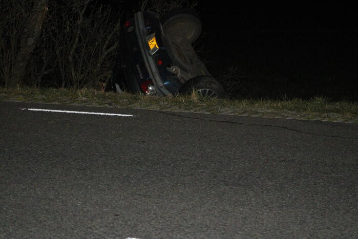 Bestuurder belandt met auto in sloot