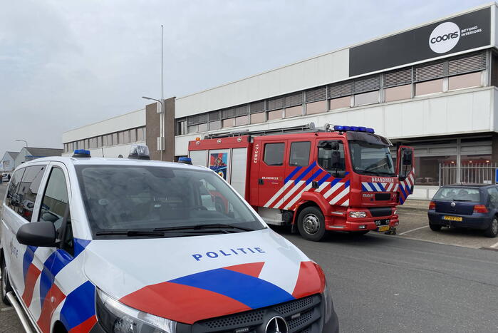 Brand in pand Coors op bedrijventerrein Donkersloot