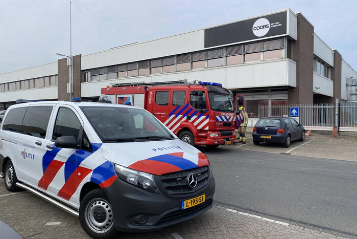 Brand in pand Coors op bedrijventerrein Donkersloot