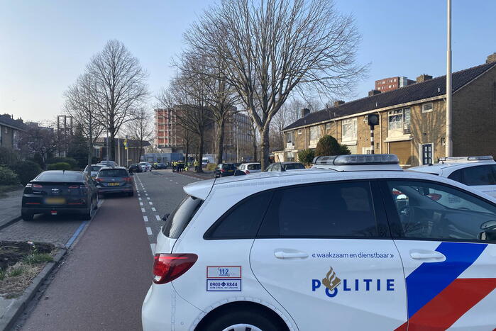 Politie ramt auto na achtervolging