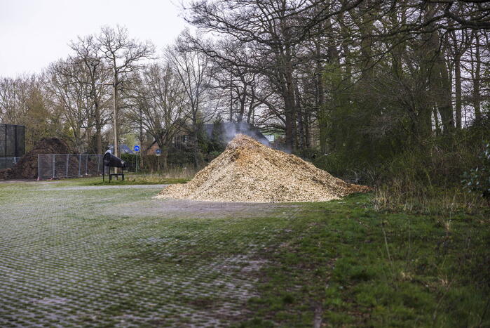 Opnieuw broei in houtsnippers op parkeerplaats Birkhoven