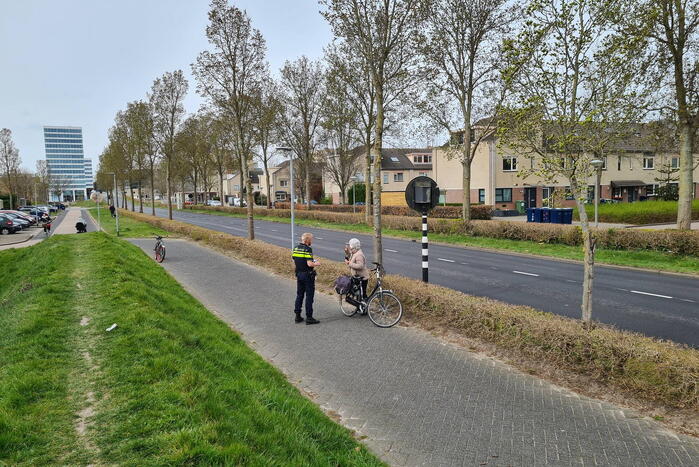Scooter aangetroffen op fietspad na ongeval