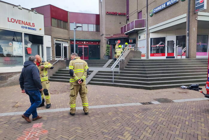 Chinees restaurant geventileerd na brand in steeg