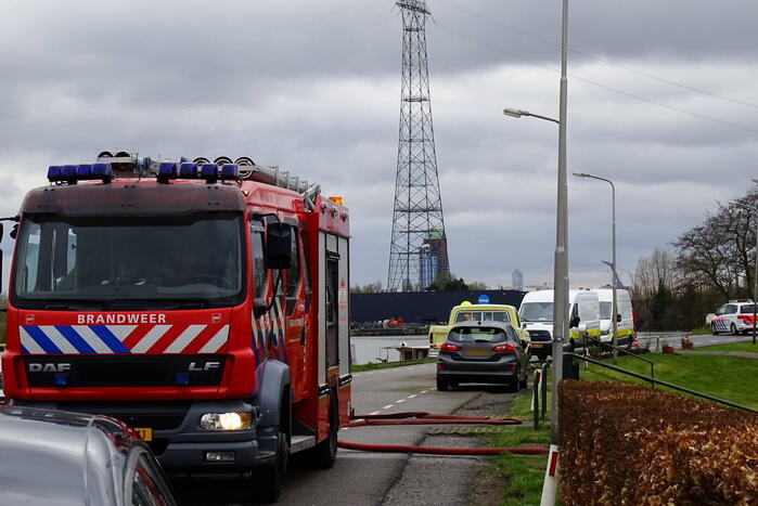Weg afgesloten vanwege gaslekkage