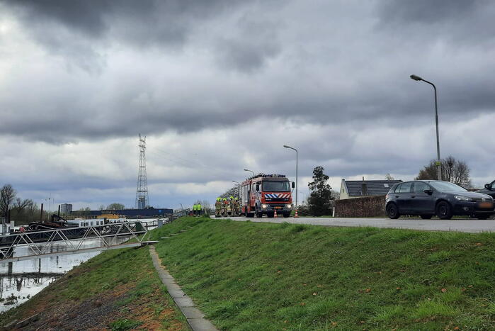Weg afgesloten vanwege gaslekkage