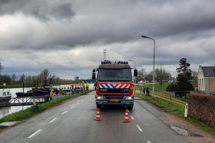 Weg afgesloten vanwege gaslekkage