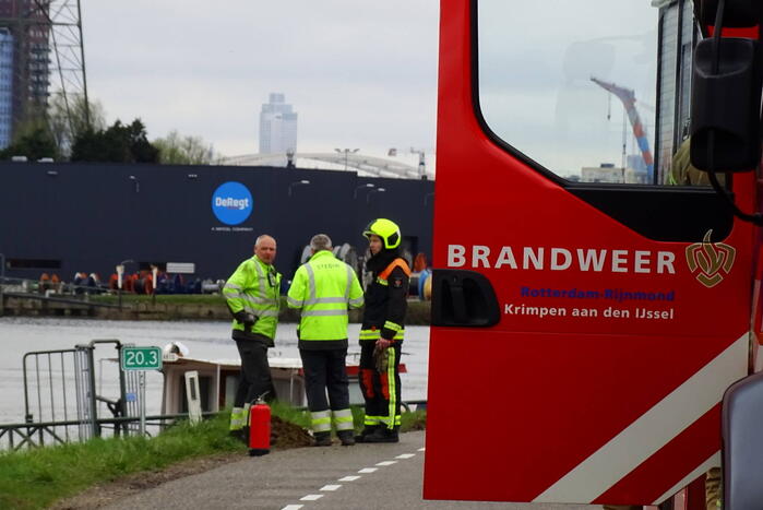 Weg afgesloten vanwege gaslekkage