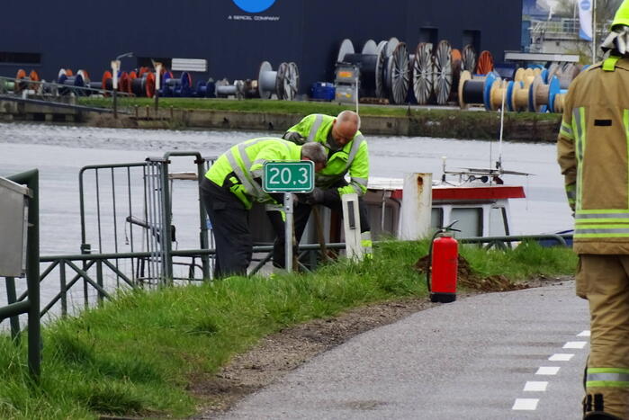Weg afgesloten vanwege gaslekkage