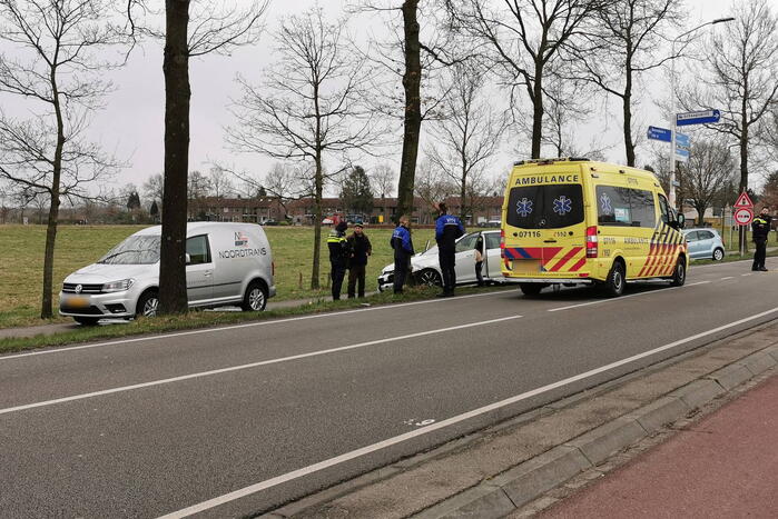 Schade bij aanrijding op kruising