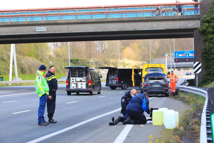 Snelweg afgesloten na politieachtervolging