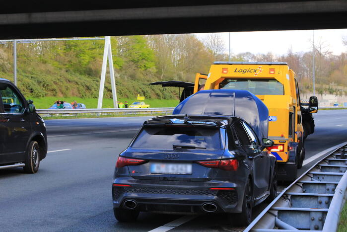 Snelweg afgesloten na politieachtervolging
