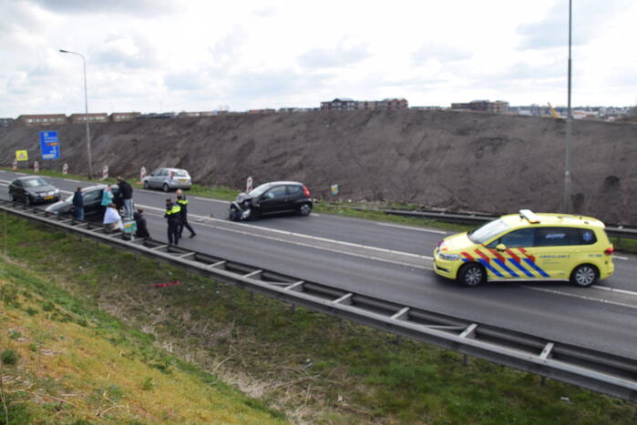 Veel schade bij kop-staart botsing