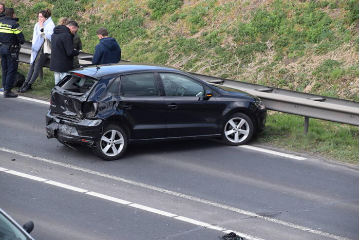 Veel schade bij kop-staart botsing
