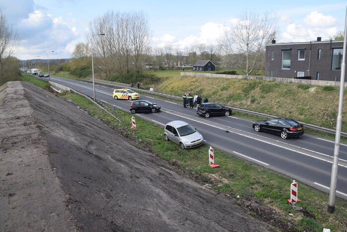 Veel schade bij kop-staart botsing