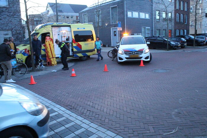 Fietser gewond bij aanrijding met auto