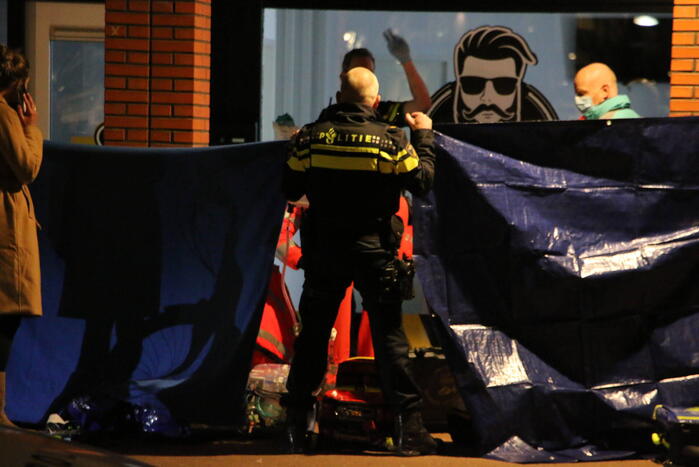 Traumahelikopter ingezet voor gewond persoon op straat