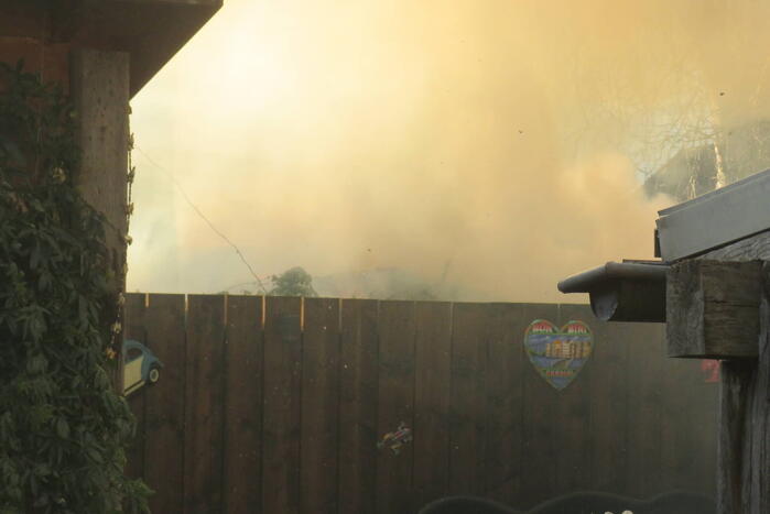 Schuur verwoest vanwege brand