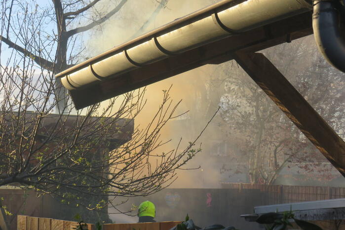 Schuur verwoest vanwege brand