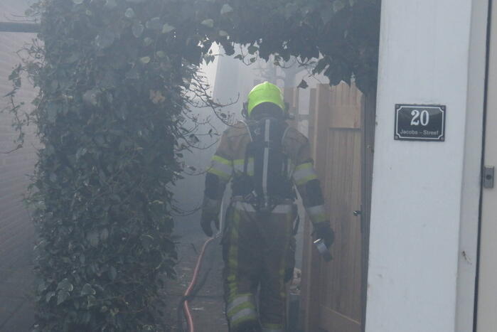 Schuur verwoest vanwege brand