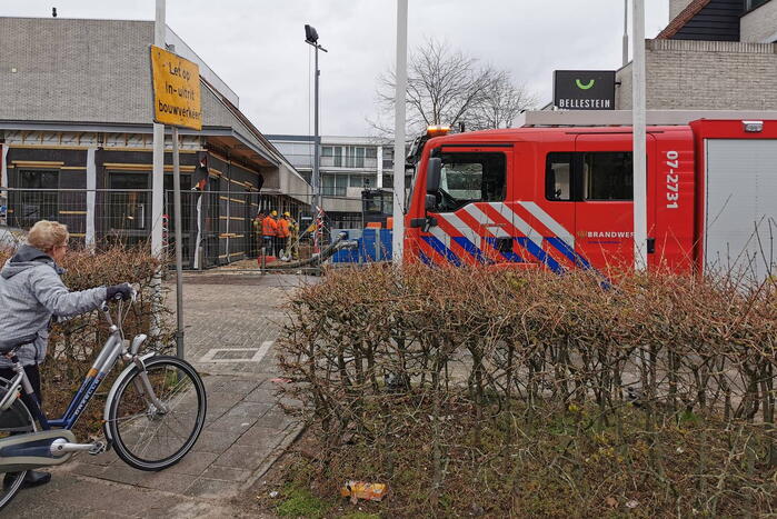 Gaslekkage bij werkzaamheden Winkelcentrum Bellestein