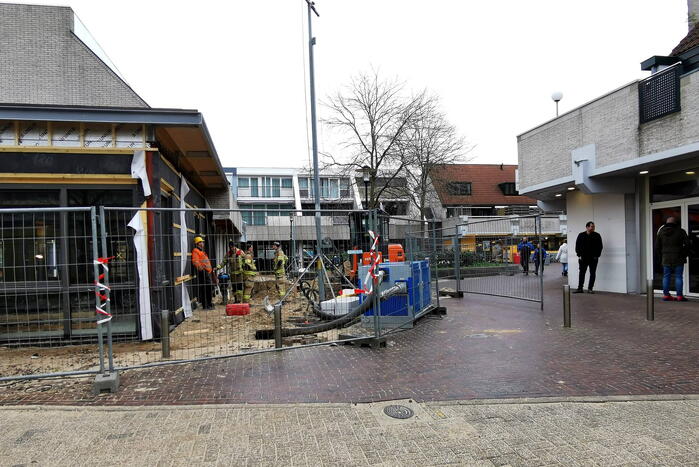 Gaslekkage bij werkzaamheden Winkelcentrum Bellestein