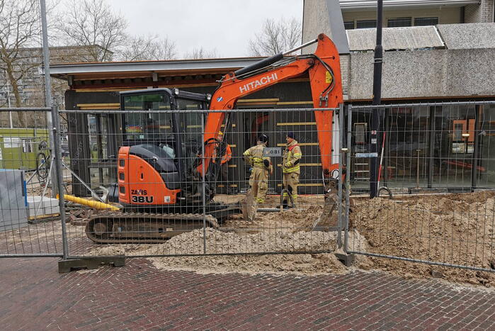 Gaslekkage bij werkzaamheden Winkelcentrum Bellestein