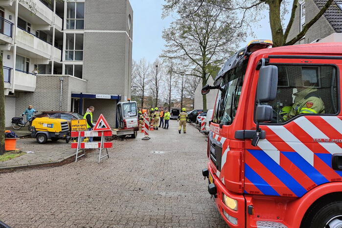 Gaslekkage bij aanleg van glasvezelkabel