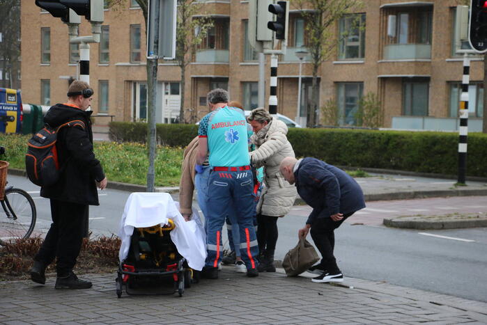 Fietser geschept door automobilist