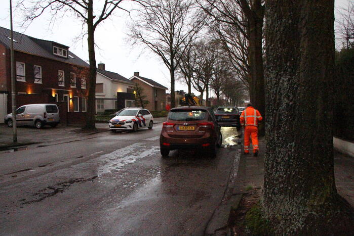 Auto weggesleept na ongeval